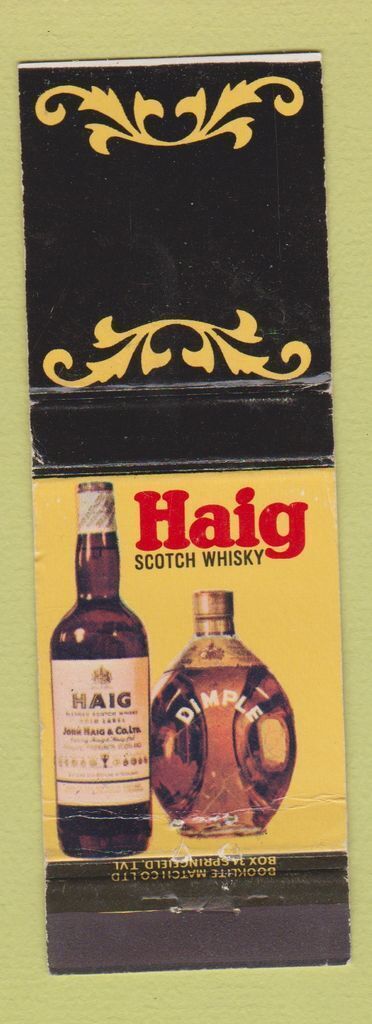 Matchbook Cover - Haig Scotch Whiskey South Africa