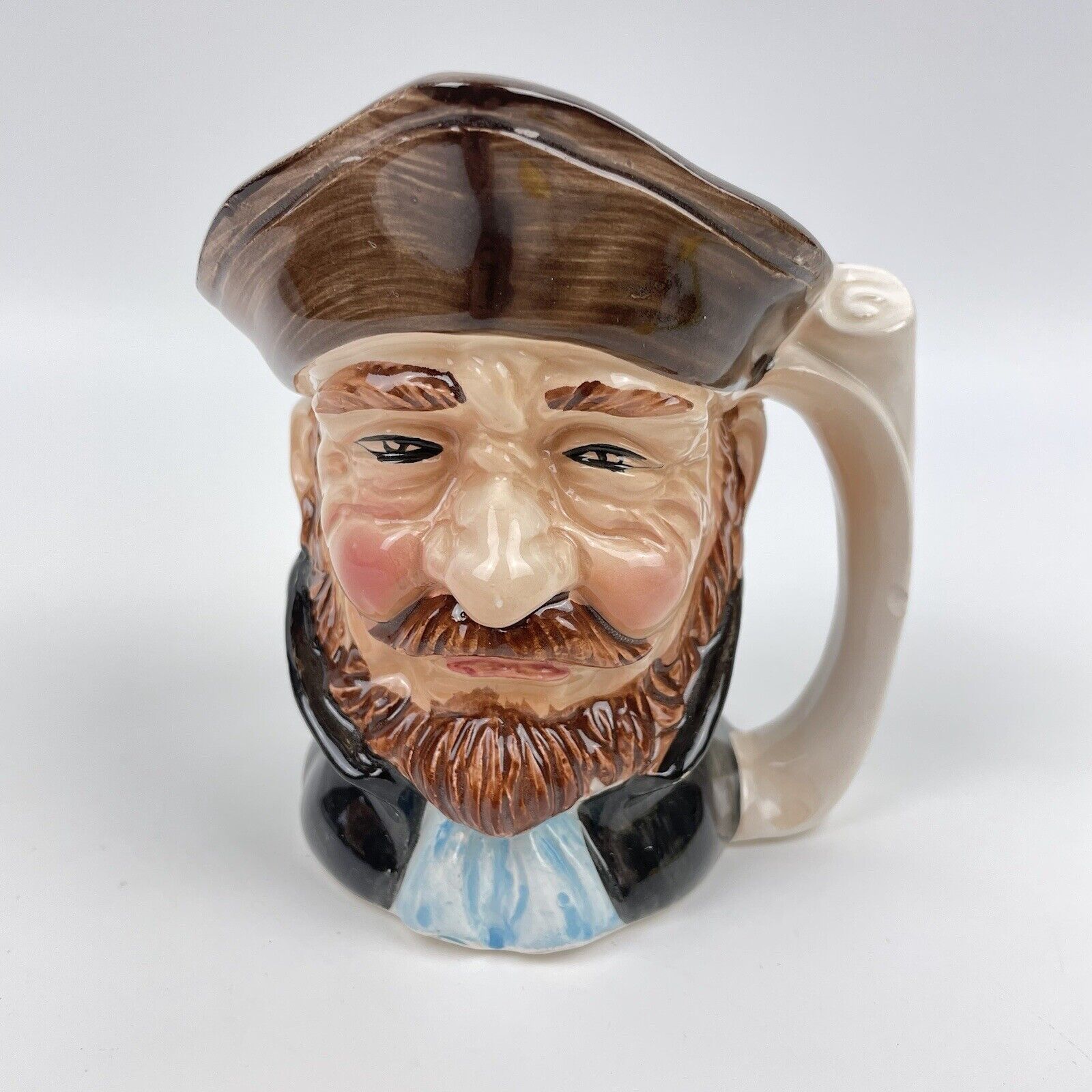Ceramic Tobi Mug Jug Captain Sailor Pirate Bearded Face Toby
