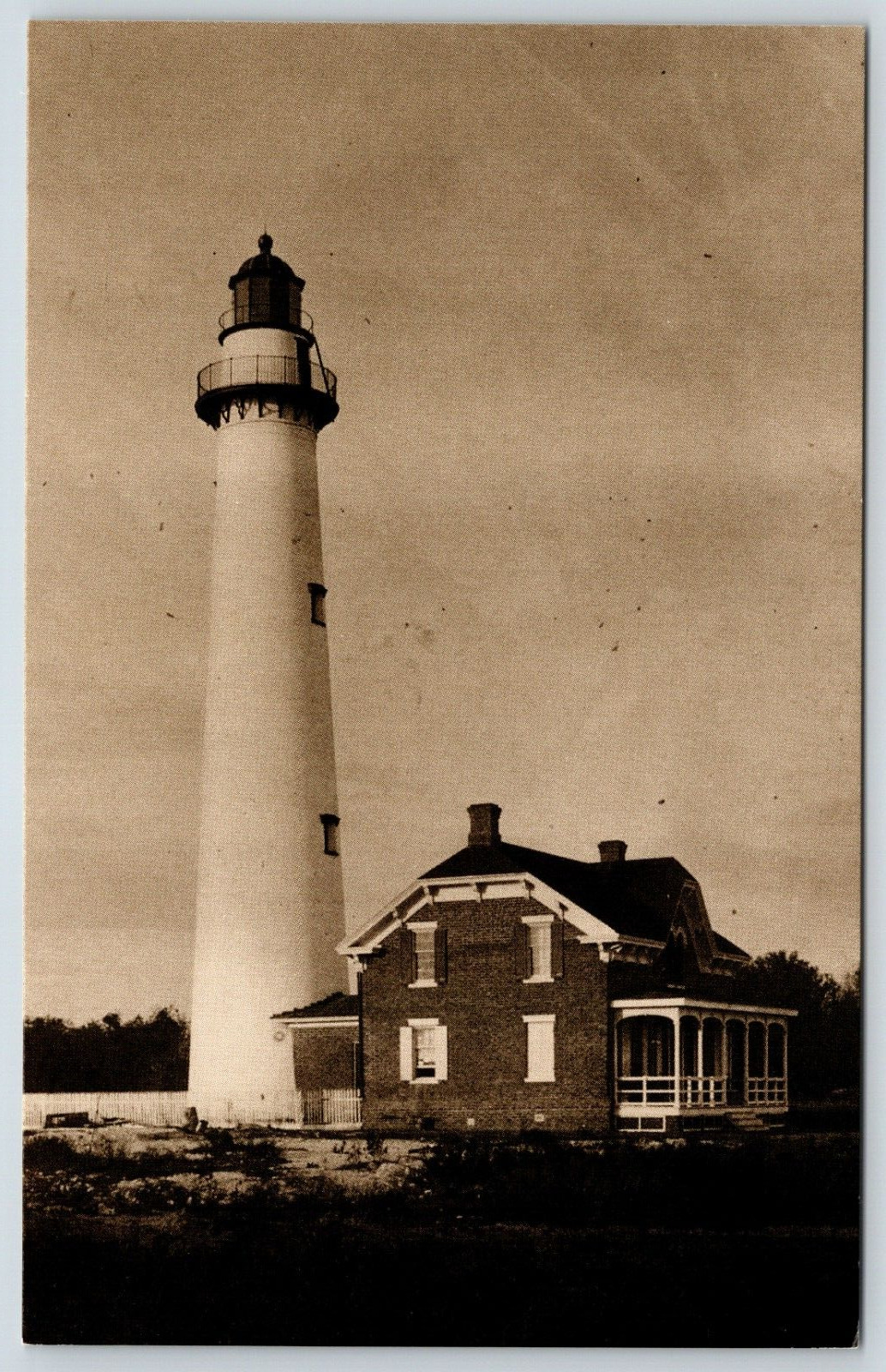 Postcard St. Simons Lighthouse On St. Simons Island Georgia Unposted