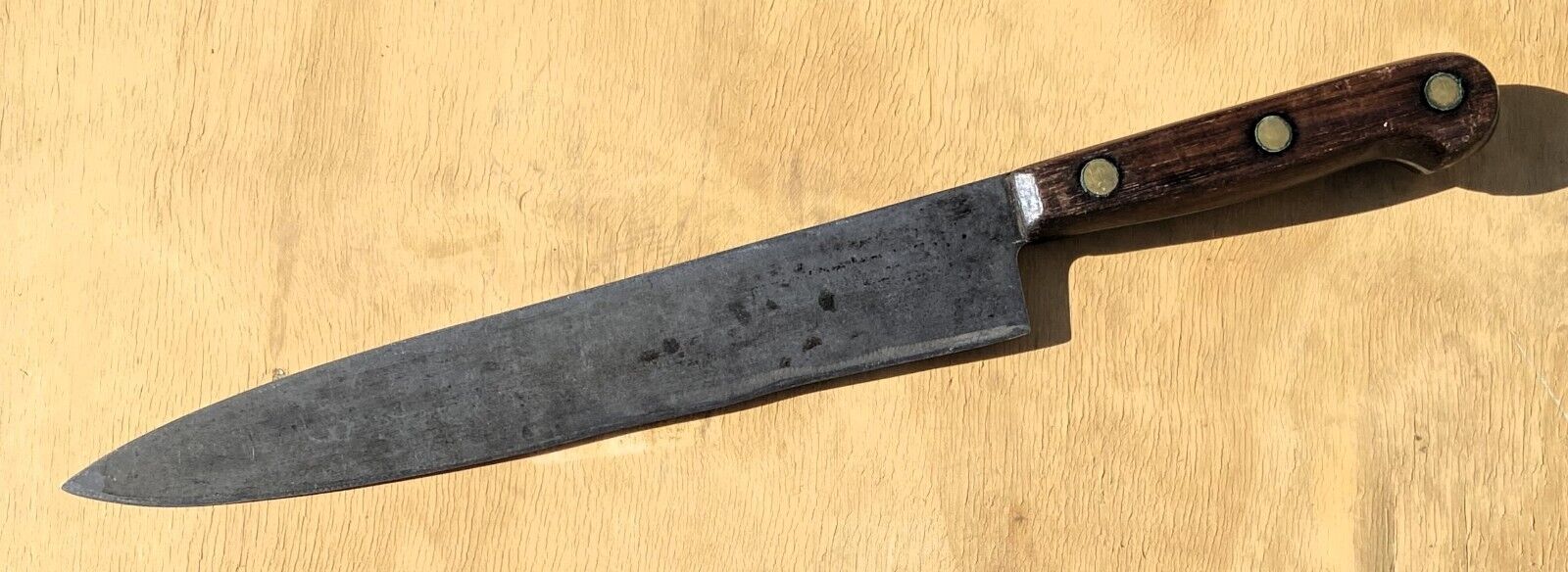 Large Old Vintage Chef Cooking Kitchen Food Slicing Slicer Knife