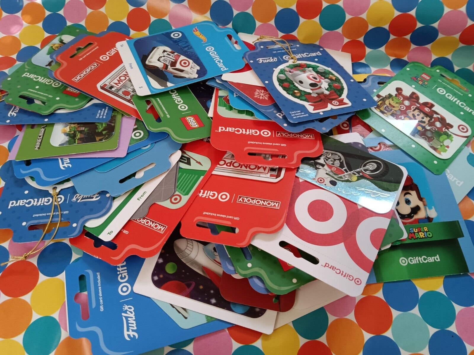 Huge Lot Of 46 Target Collectible Gift Cards...  Zero Money Value On Cards*