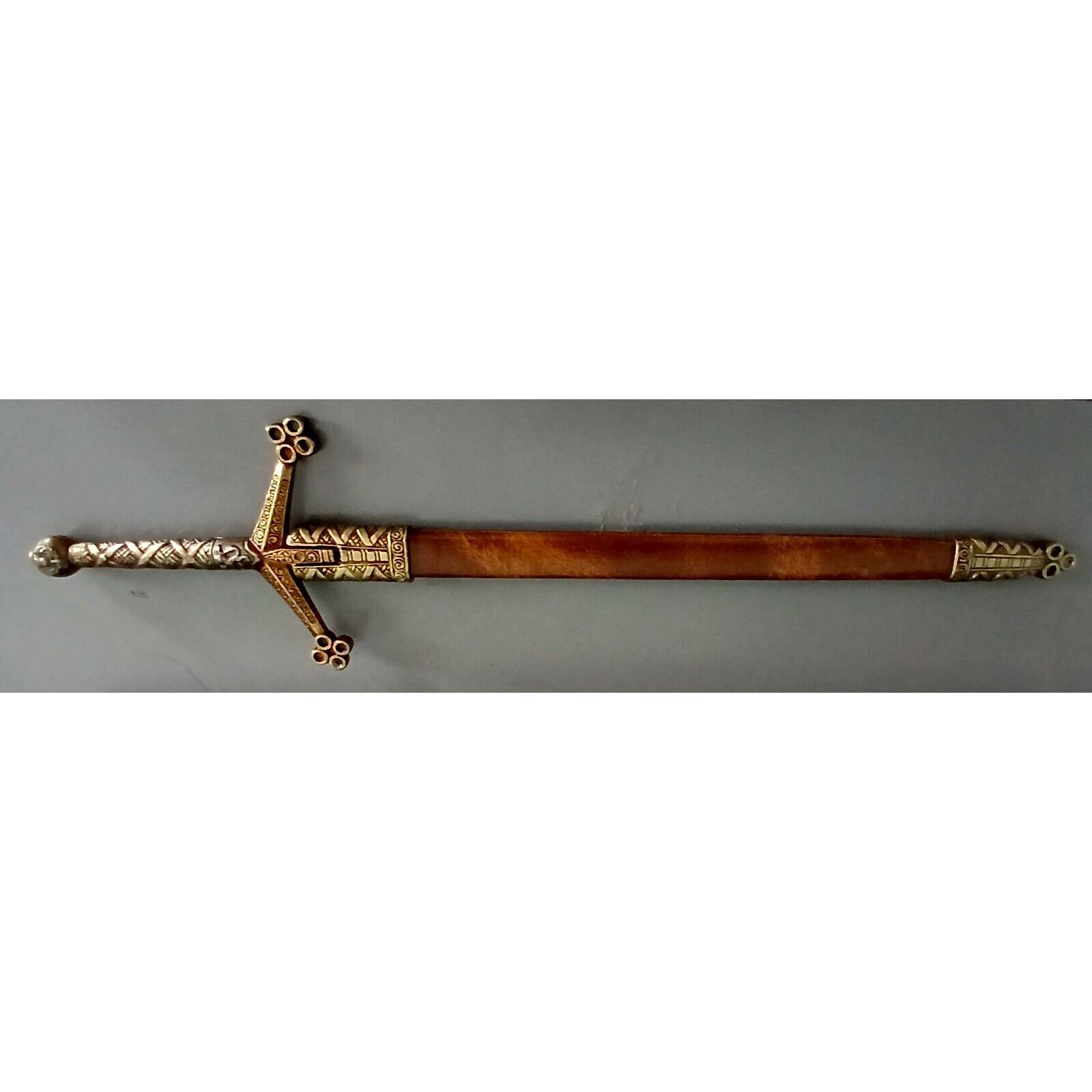 Denix Medieval Claymore Sword Letter Opener with Scabbard