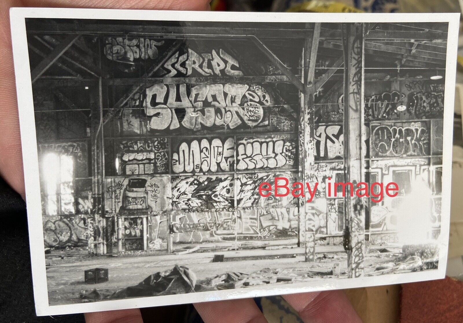 ca.1990\'s Warehouse or Abandoned Factory GRAFFITI Gelatin Silver PHOTOGRAPH