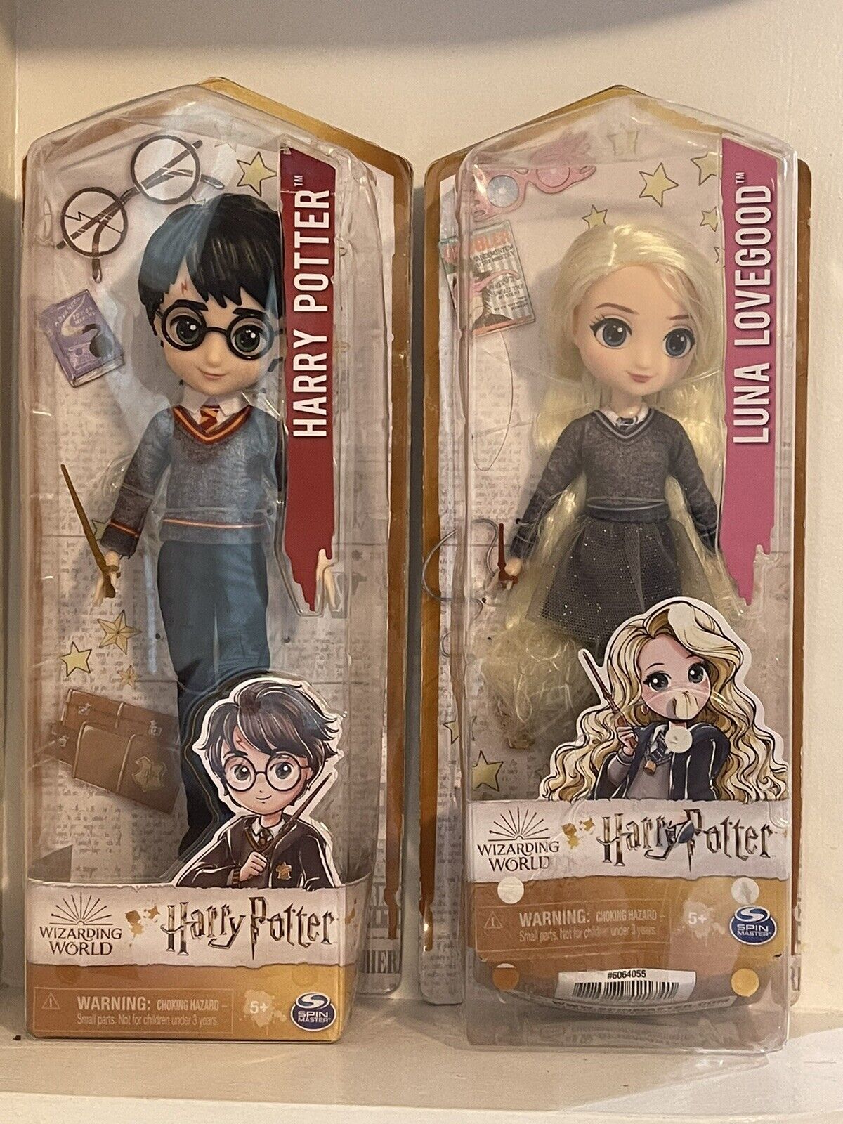 NIB Wizarding World Of Harry Potter 8 Inch Dolls 2 Pack Harry & Luna