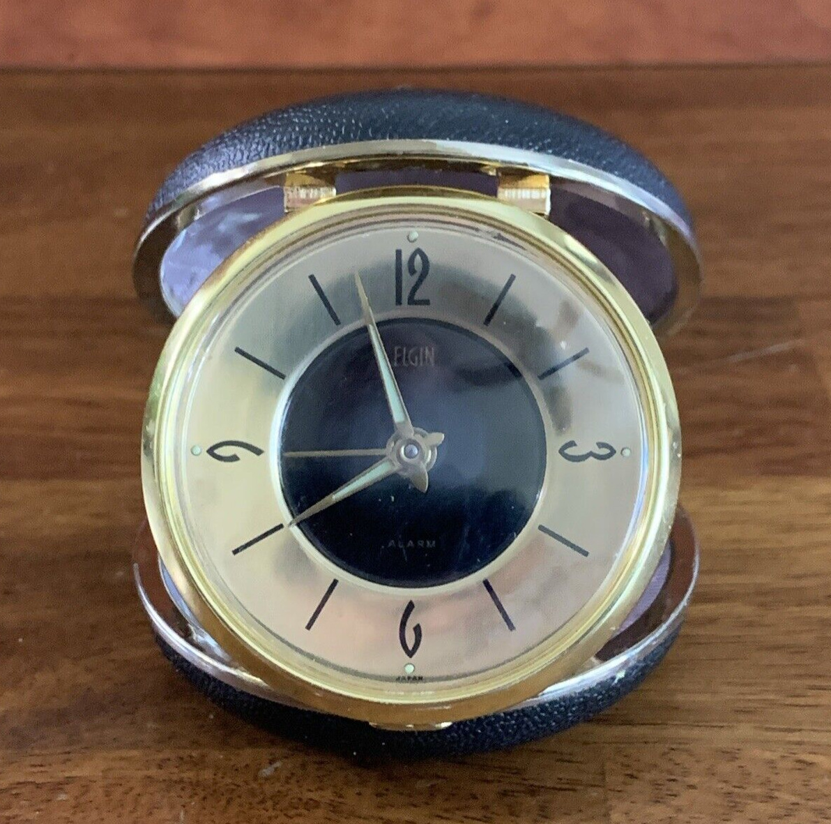 Elgin Travel Alarm Clock Made In Japan