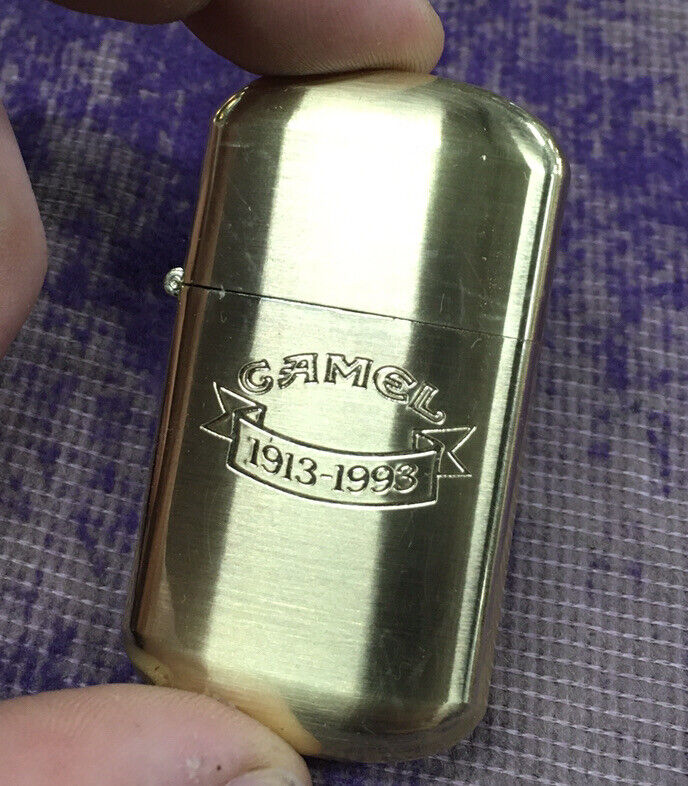 CAMEL 80th ANNIVERSARY 1913-1993 GOLD TONE LIGHTER - New in Box