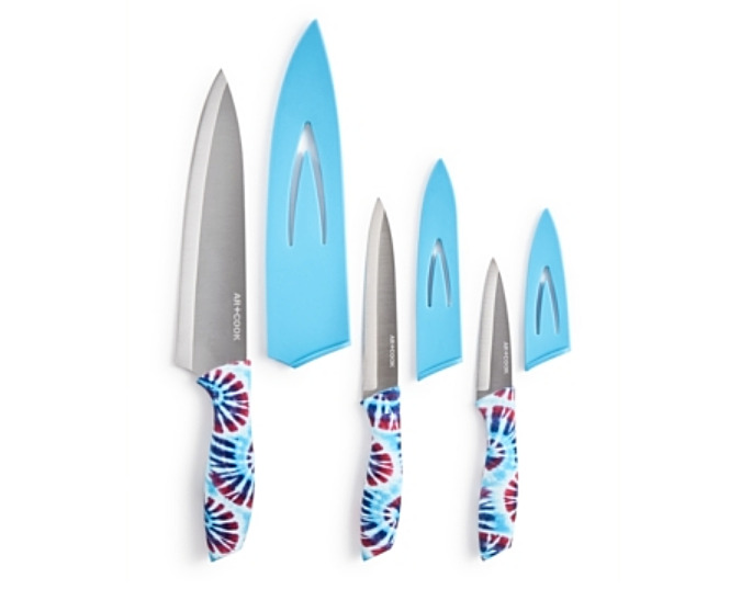 6-Pc. Chef\'s Cutlery Set with Tie-Dye Handles  ()
