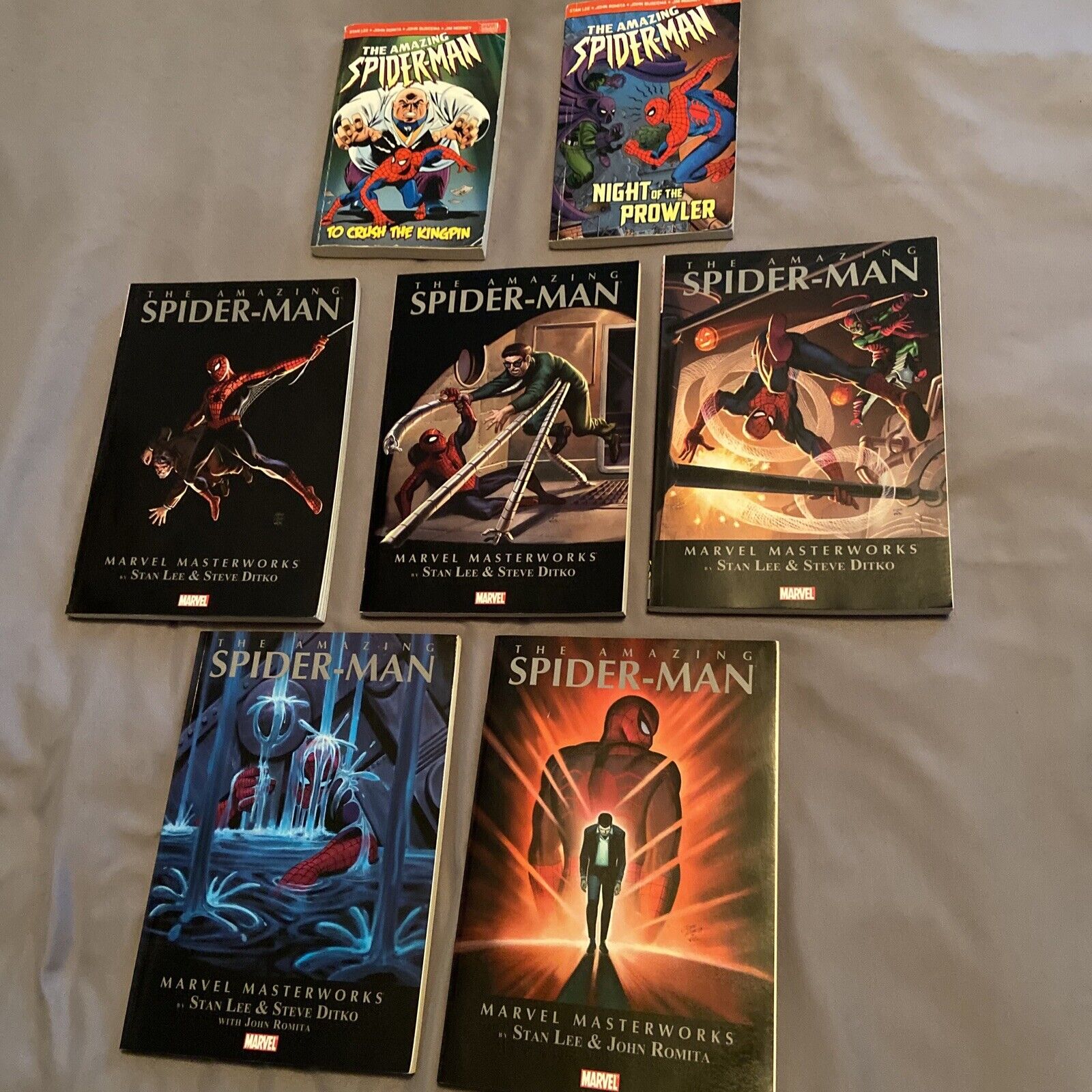 The Amazing Spider-man Marvel Masterworks Panini Pocket Book Lot