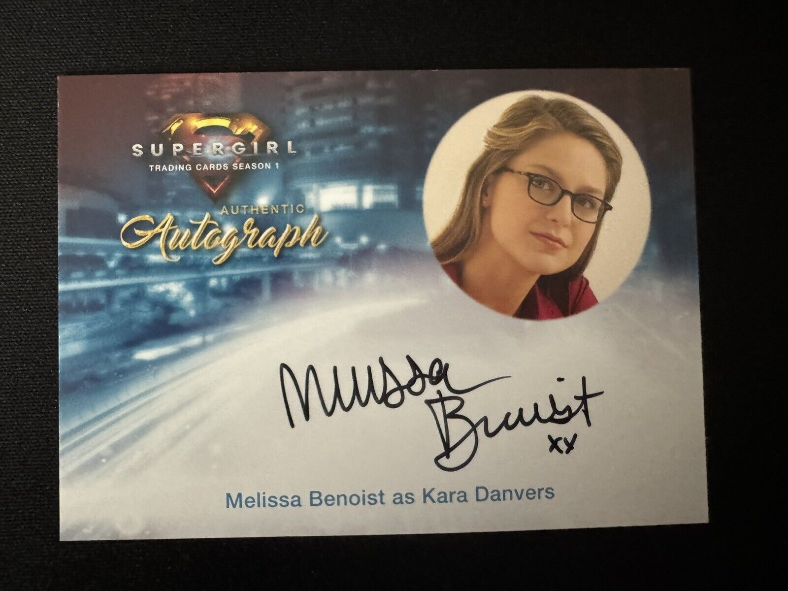 Supergirl Season 1 MB1 Autograph Card of Melissa Benoist as Kara Danvers