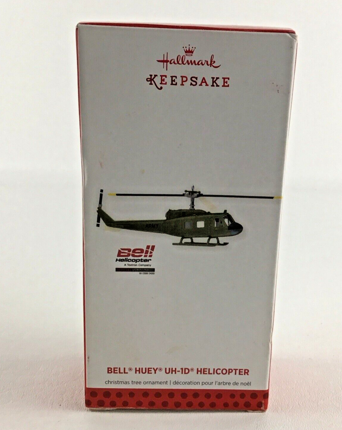 Hallmark Keepsake Ornament Bell Huey UH-1D Helicopter Military Army New 2013