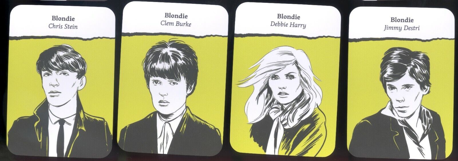 Blondie Complete Card Set of 4 Mint 2018 Debbie Harry Destri Stein Clem Burke
