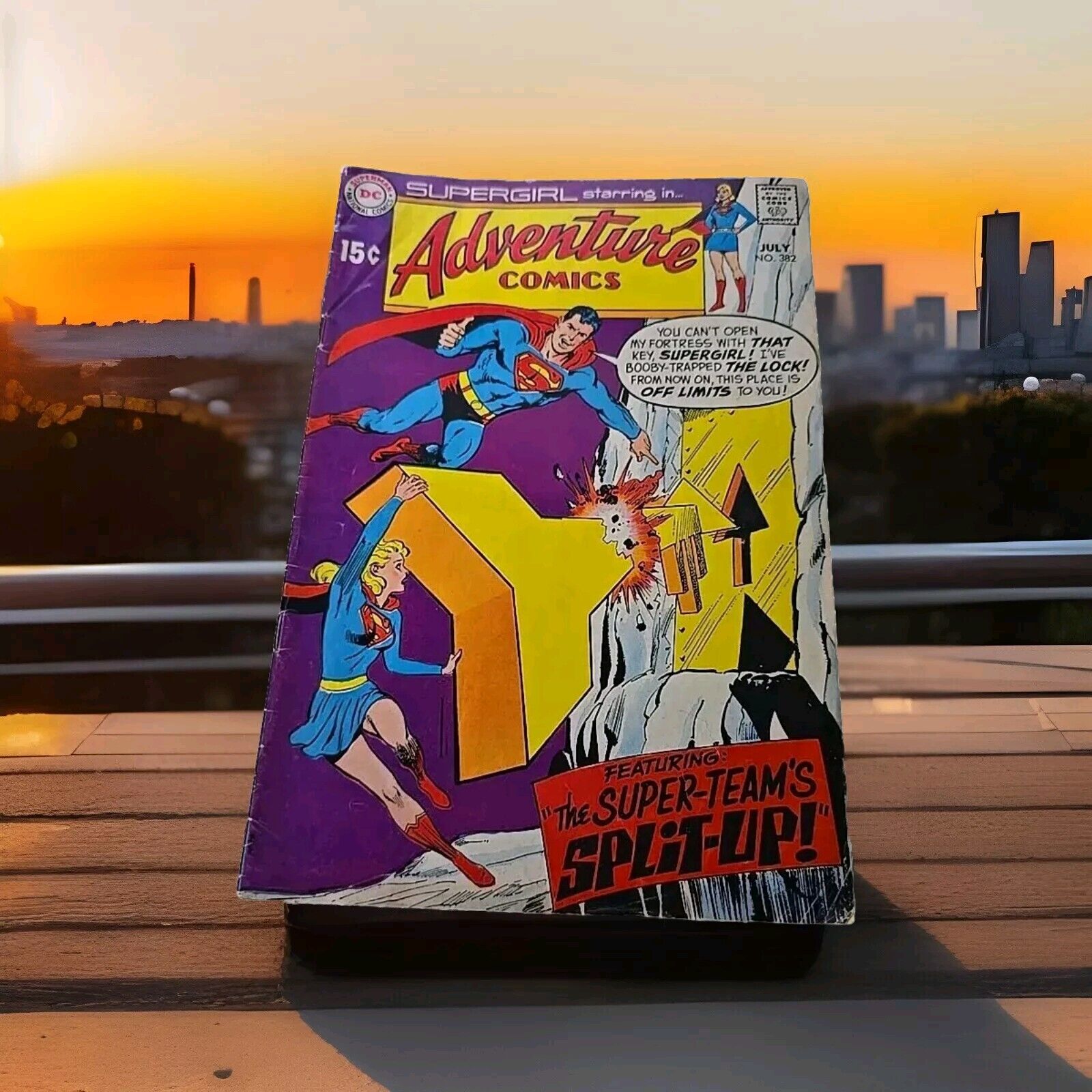 The Super-Team\'s Split-Up #382 Adventure Comics  (DC, 1969) VGC