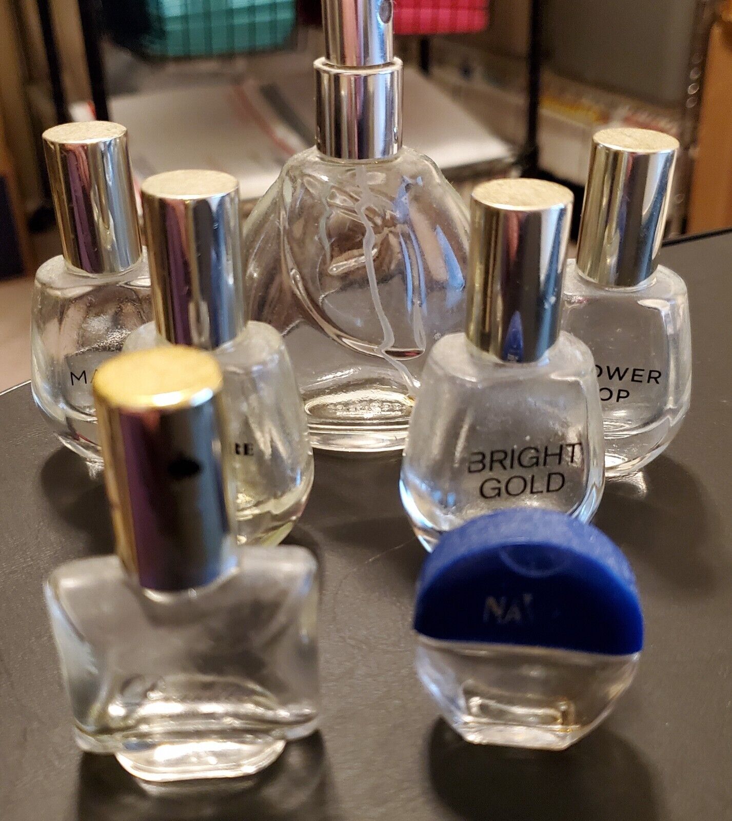 Vintage Mini Perfume Bottles Lot of 7 Empty