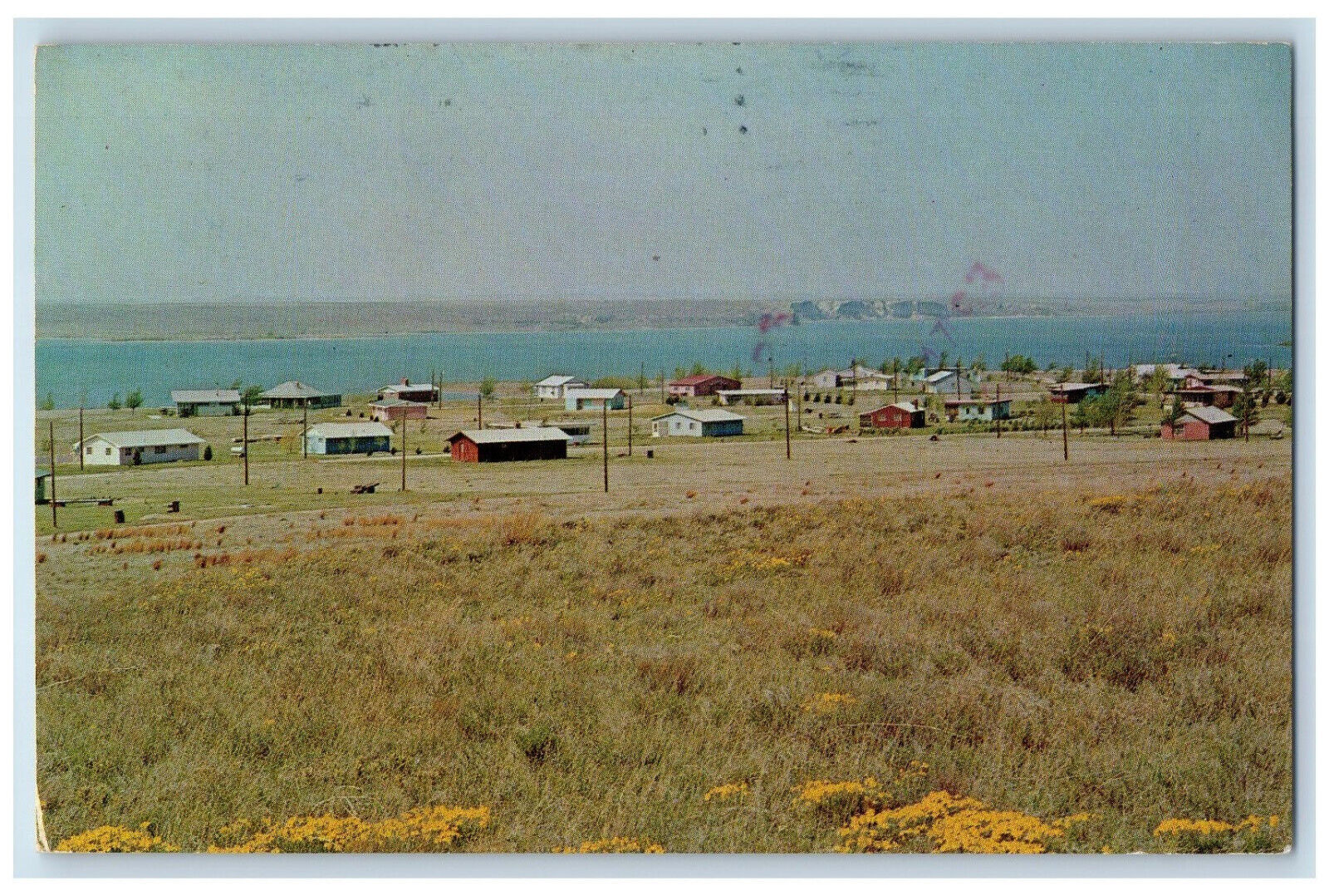 1984 Cedar Bluff Lake Ellis Kansas KS Vintage Bennett\'s Deluxe Studio Postcard