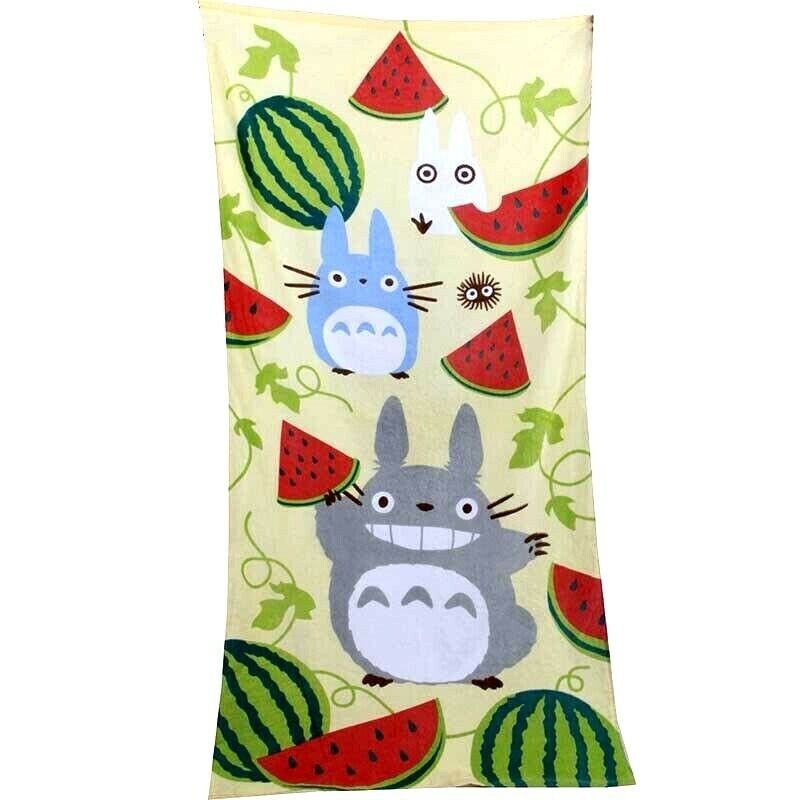 Summer Ghibli Totoro Watermelon BeachTowel Bath Towel 140*70CM Kid Adult