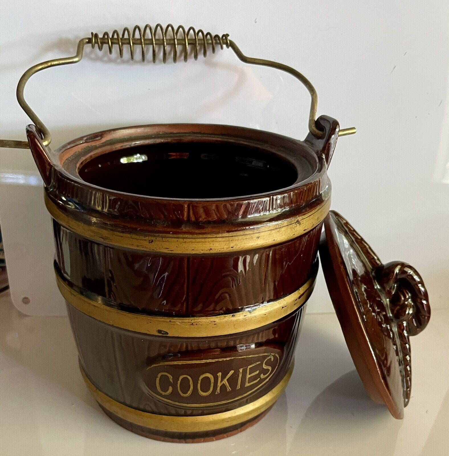 Vintage Barrel Cookie Jar