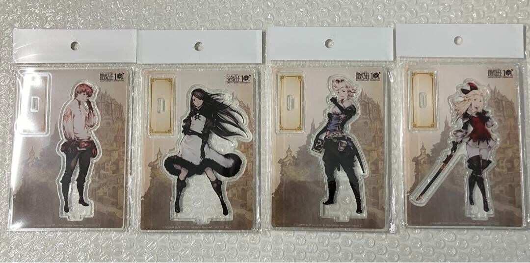 Bravely Default 10th Anniversary Exhibition Acrylic Stand Set Of 9 New Japan
