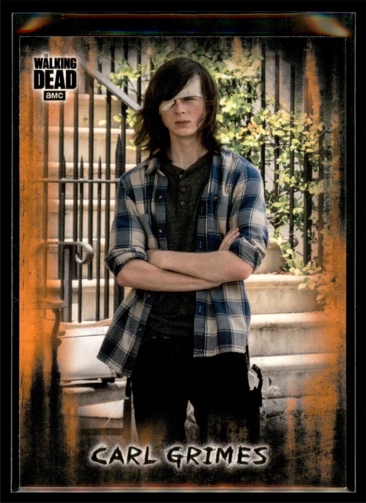 2018 Topps Walking Dead Hunters and the Hunted ORANGE Parallel #5 Carl Grimes