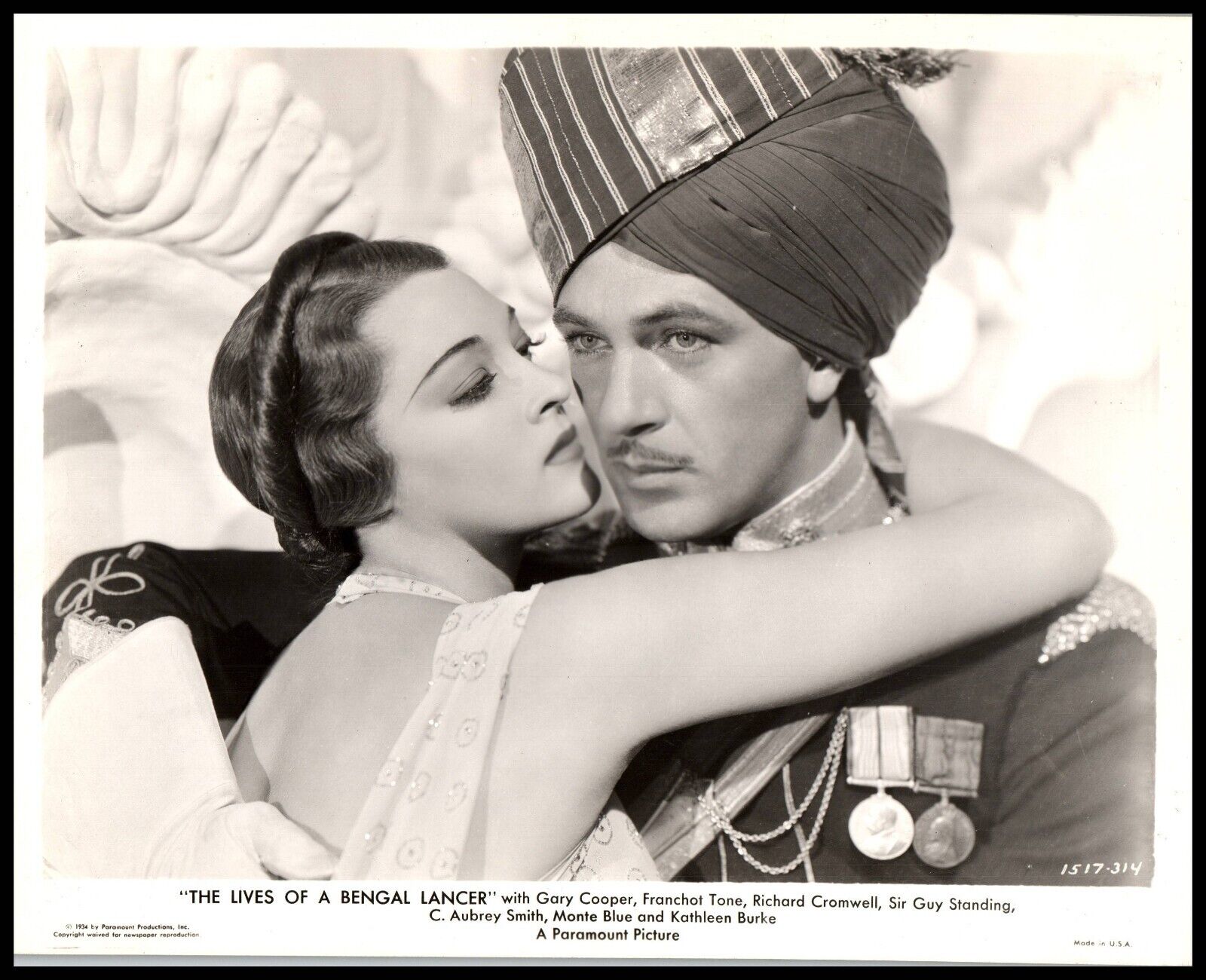 Kathleen Burke + GARY COOPER in The Lives of a Bengal Lancer 1935 ORIG Photo 686