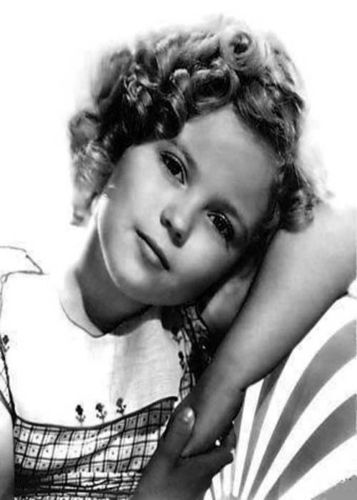 Shirley Temple Floral Dress Leaning Against Chair 8x10 Glossy Photo
