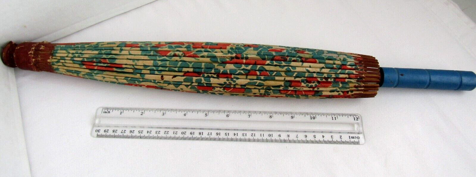 Antique Very Old Original Rice Paper Type Umbrella Very Old Made in Japan 32\
