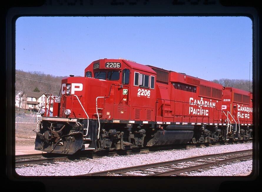 Original Railroad Slide CP Canadian Pacific 2206 GP20C-ECO at Savanna, IL
