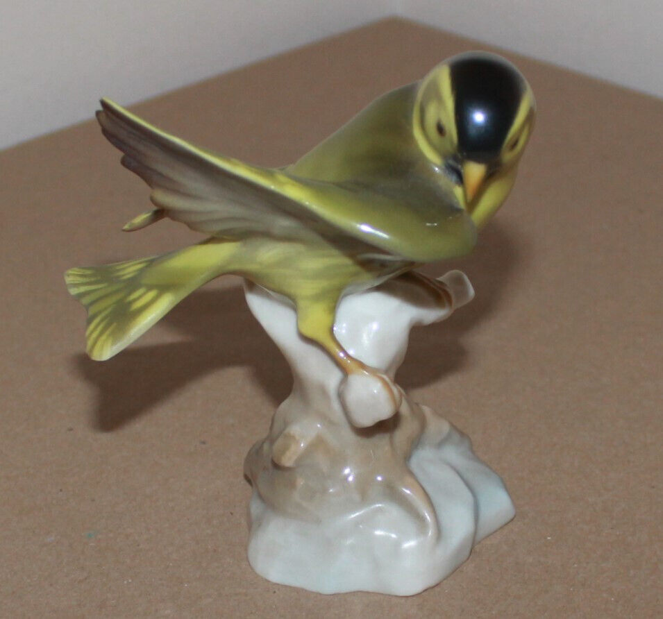 Vintage Hutschenreuther Porcelain Figurine Yellow Bird 1925-1939 Germany 4\