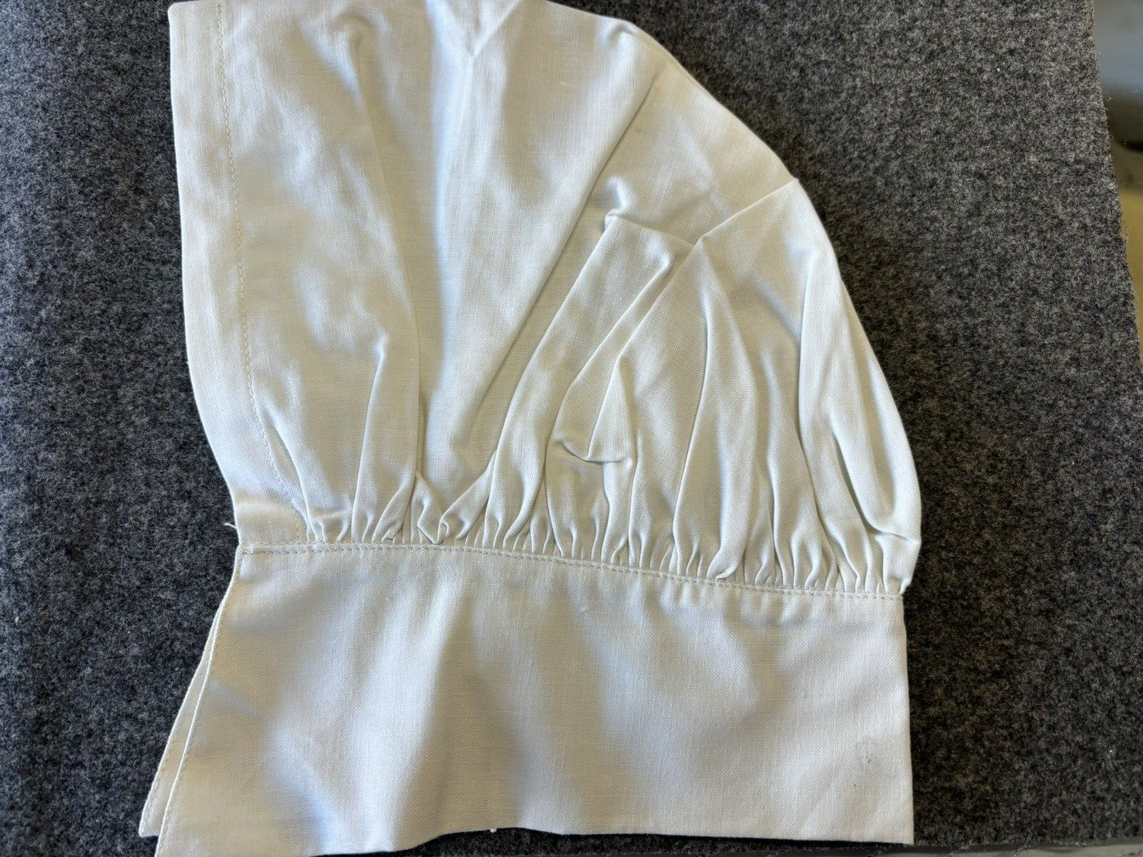 Original WWII British Commonwealth White Cotton Nurse Cover Broad Arrow Marked