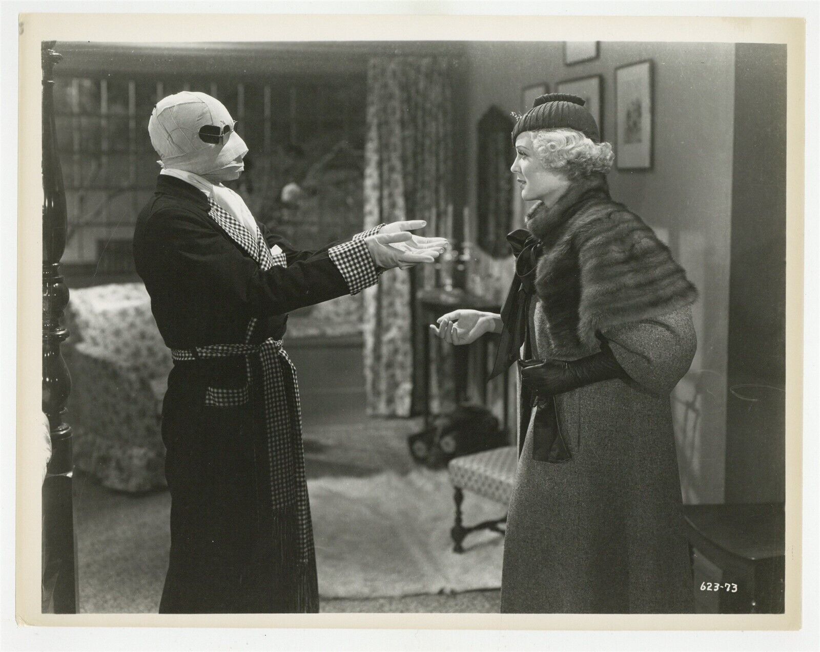 The Invisible Man 1933 Claude Rains Gloria Stuart Horror Sci Fi Film Photo 10055