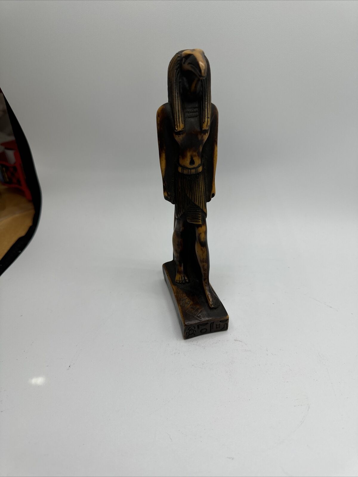 Vintage Egyptian Thoth Statue Handmade Signed MCM Dated 1949 Estate Find Bone?