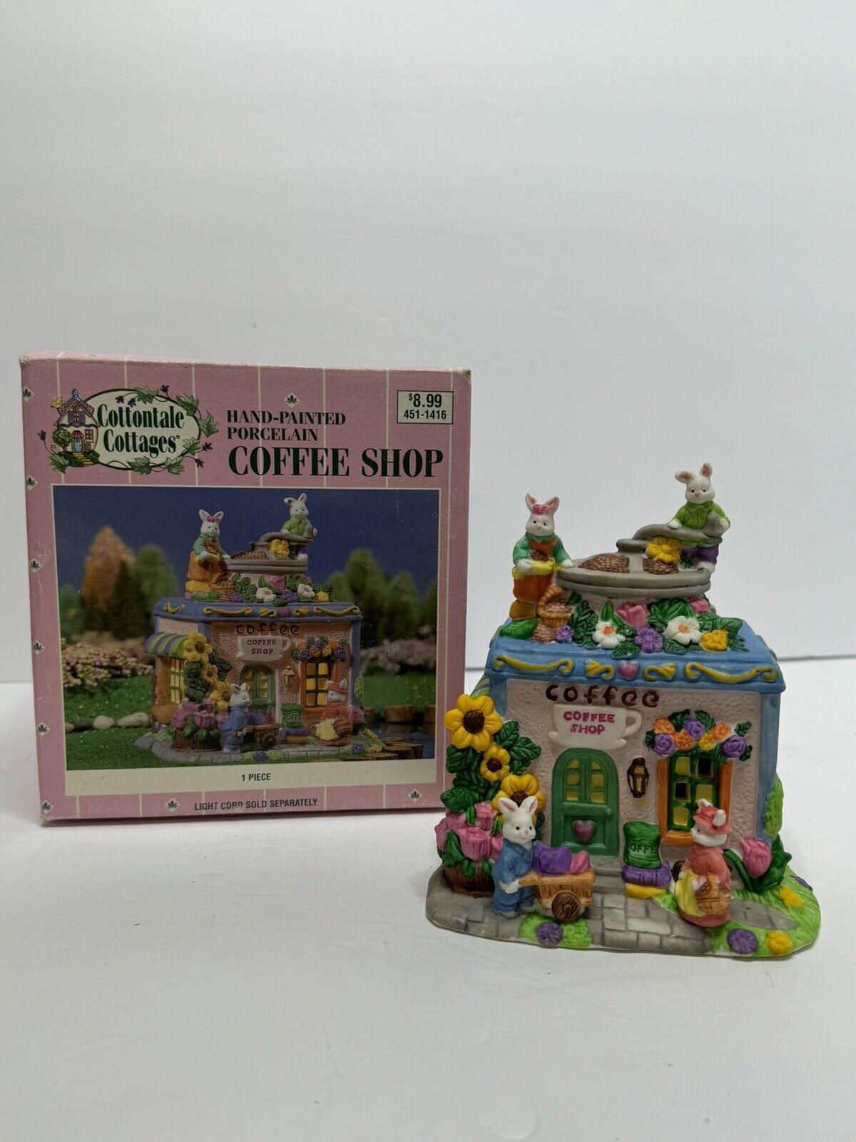 Cottontale Cottage coffee shop Easter bunny home decor ceramic