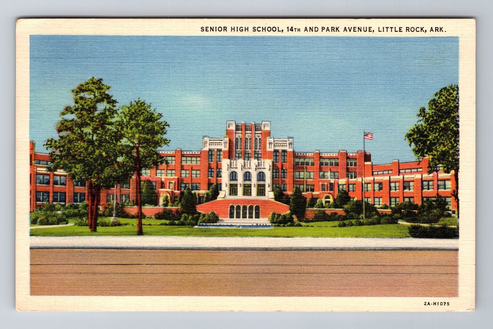 Little Rock AR-Arkansas, Senior High School, Antique, Vintage Souvenir Postcard
