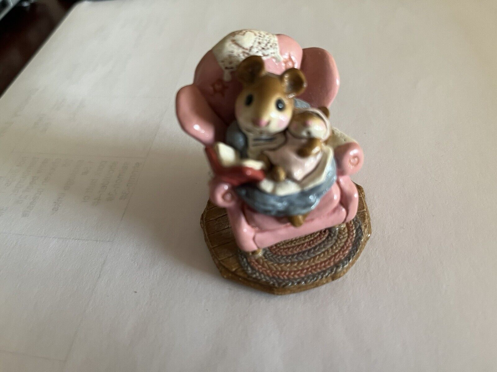Wee Forest Folk M-066 Babysitter Mouse, Pre-owned, 