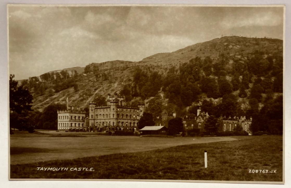 RPPC Taymouth Castle, Scotland, UK Vintage Photo Postcard