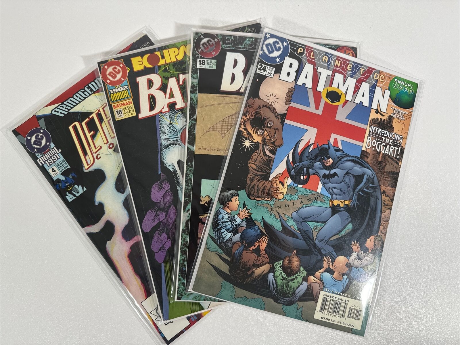 DC Comics Batman Annual Lot Of 4- #16 (‘92) #18 (‘94), Armageddon 2001 Planet DC