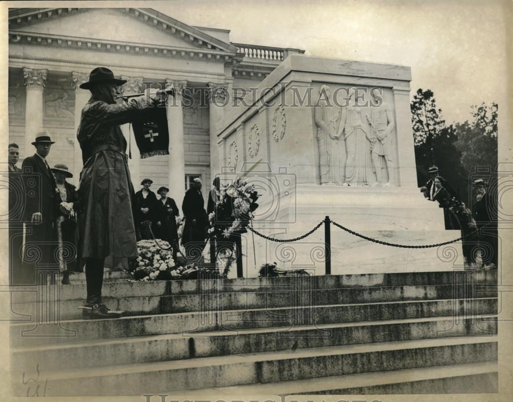 1935 Press Photo Memorial Day Ceremonies at the Arlington National Cemetery.