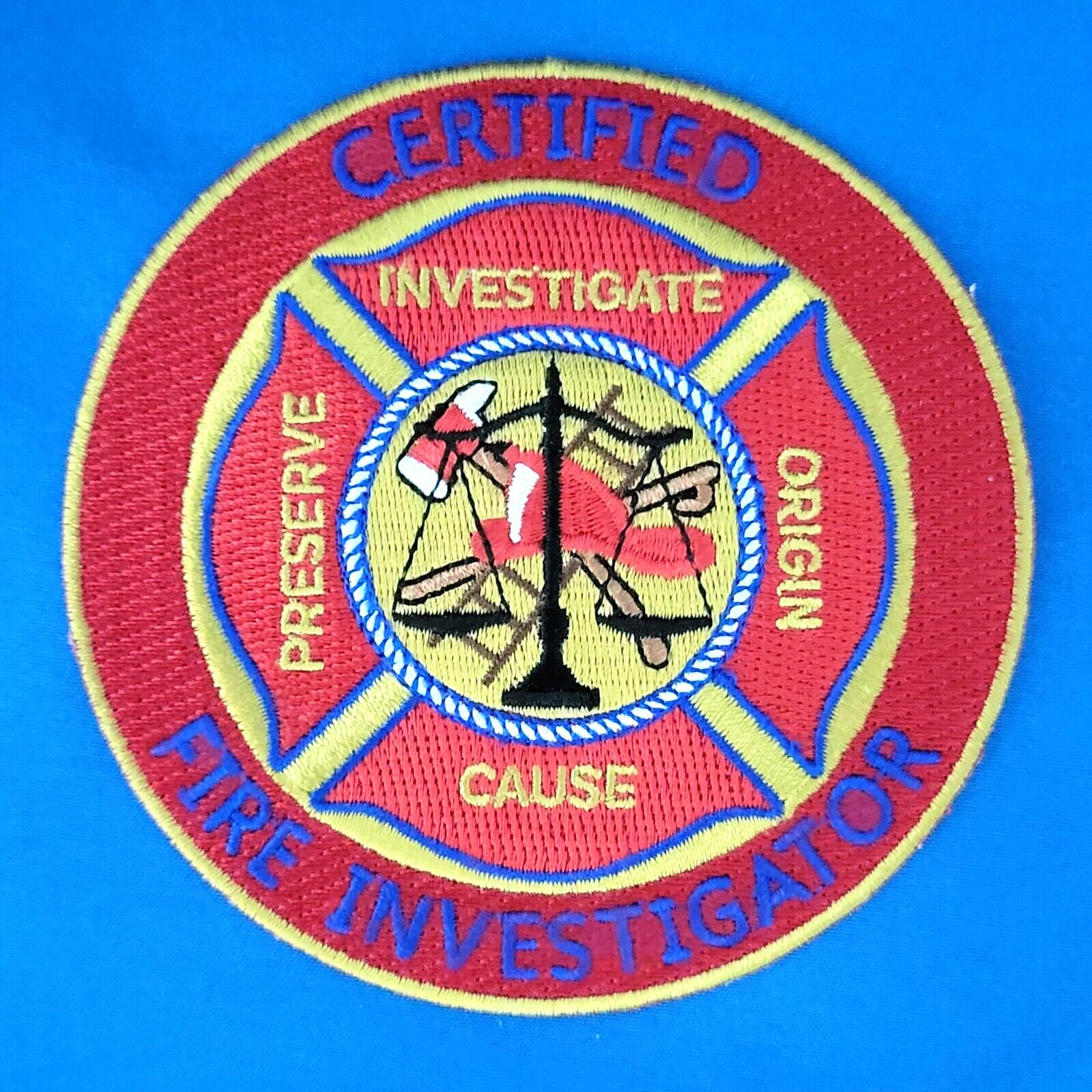CERTIFIED FIRE INVESTIGATOR PATCH, Item #2007-4\