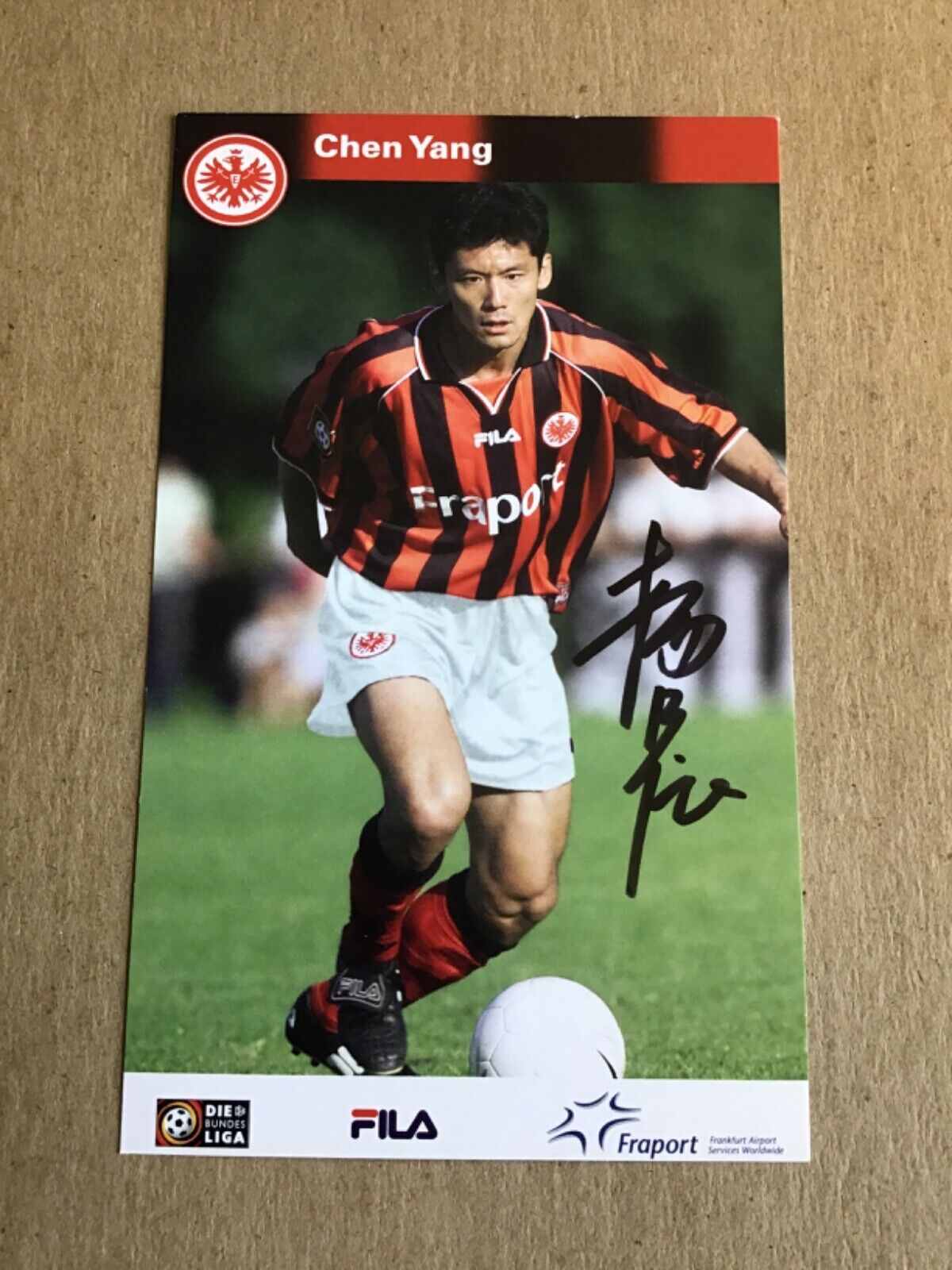 Chen Yang, China 🇨🇳 Eintracht Frankfurt 2001/02 hand signed