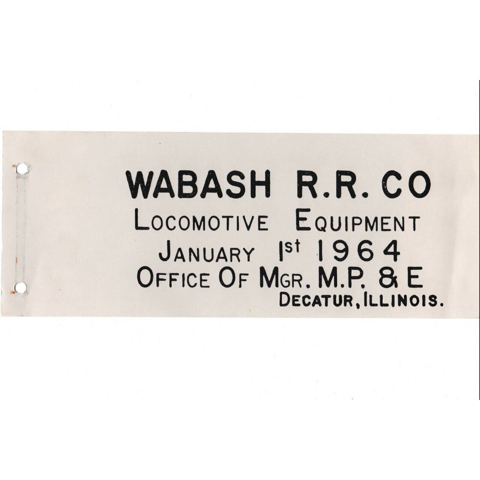 1964 Wabash Railroad Locomotive Mechanical Drawings, Wabash Cranes Ships on CD