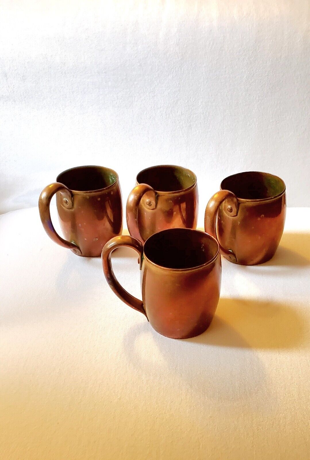 4 Mid-Century Copper Cups