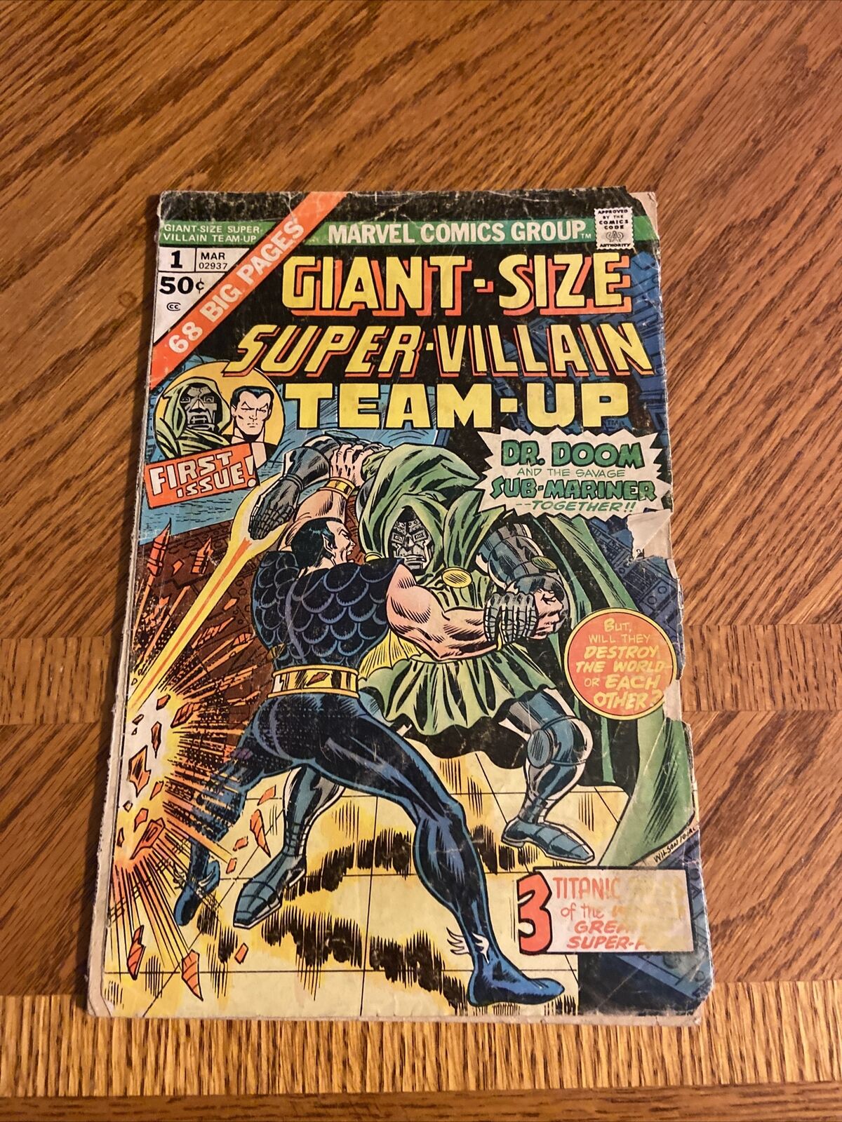 Marvel Comics Giant-Size Super-Villian Team-Up 1 1974 Dr Doom Sub-Mariner