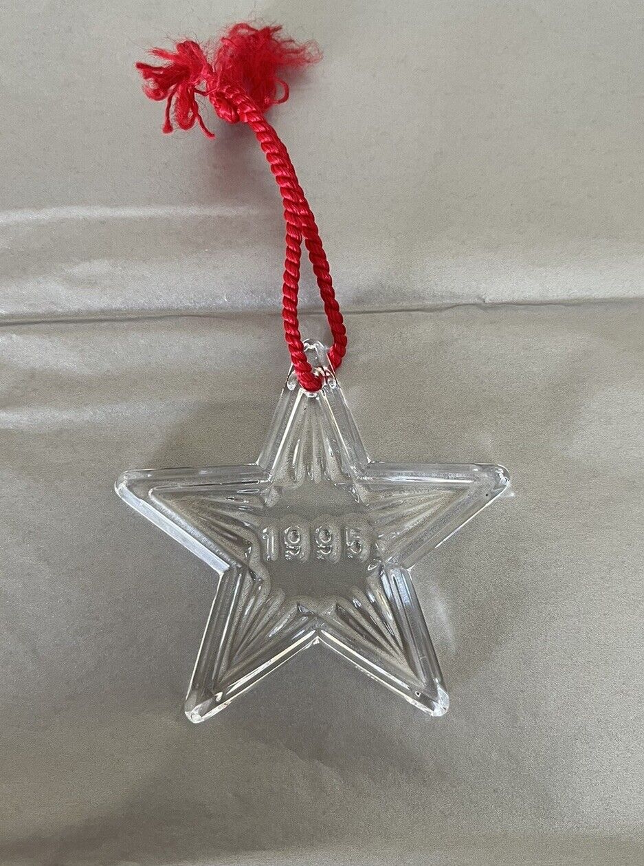 Waterford Crystal 1995 Christmas Memories Star Ornament