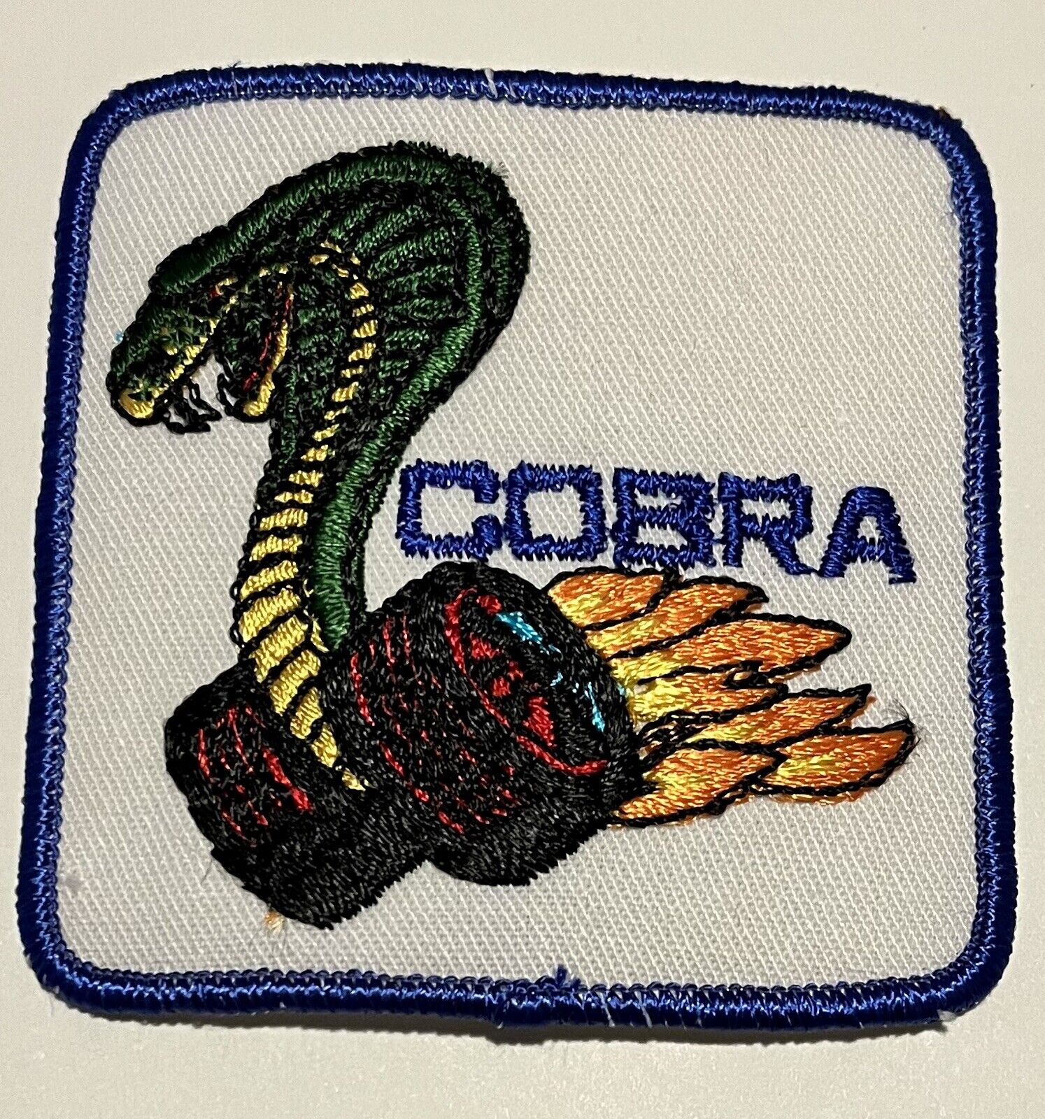 vintage cobra racing patch