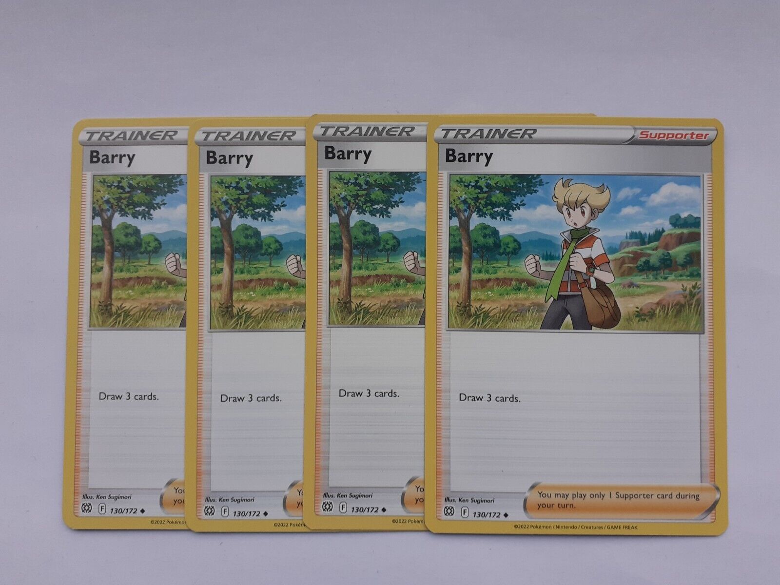 Pokémon Trainer Barry 130/172 Uncommon Sword & Shield Brilliant Stars Playset