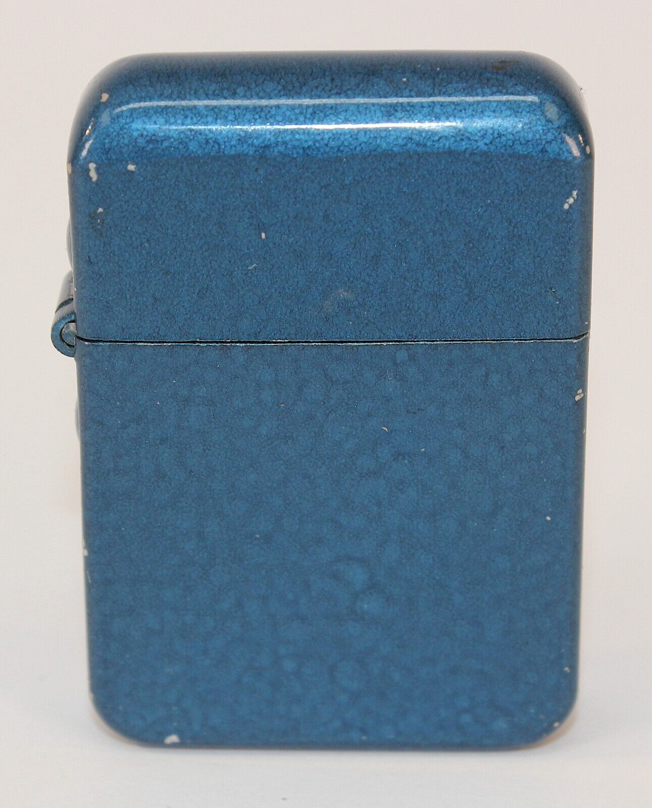 Rare WWII Berkeley Windproof Blue Enamel Lighter • 3 Barrel • 12 Hole • Sparks