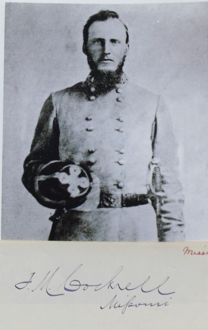 Confederate General Francis M. Cockrell 1st Missouri Commander Autograph \'\'Rare\'