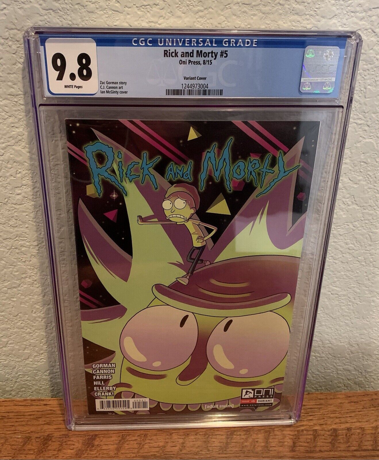 Rick and Morty #5 Variant Cover Graded CGC 9.8 Oni Press POP 9 🔥 RARE 🔥
