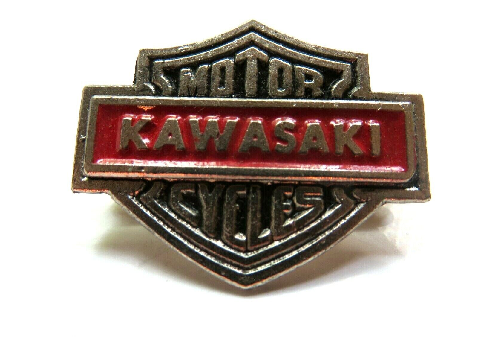 vintage 1976 Kawasaki Motor Cycles Vintage Lapel Pin MM Limited Chicago