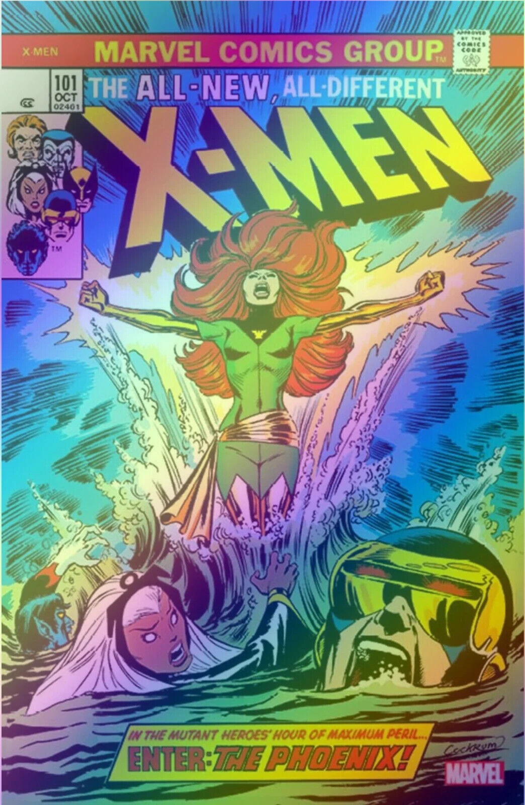 X-MEN #101 (FACSIMILE EDITION EXCLUSIVE FOIL VARIANT) COMIC ~ Marvel Comics ~ NM