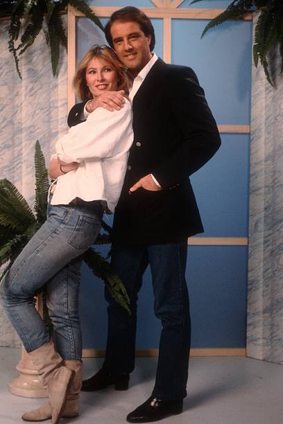 Margo, Franck Olivier, TV appearance before Grand-Prix in Go - 1985 Old Photo 1